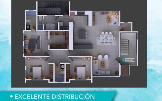 Venta amplio apartamento con ascensor en Santiago R. D.