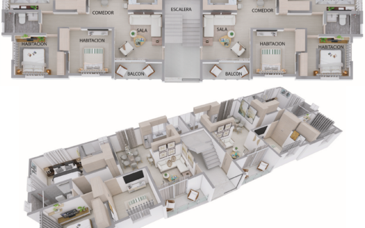 Venta de apartamento nuevo y amplio en la Villa Olímpica