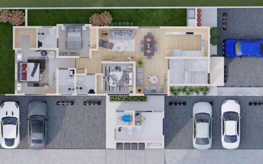 Venta de apartamento en plano en el Dorado Santiago, RD