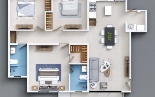 Venta de apartamento amplio y en construcción en Los Álamos, Santiago, RD
