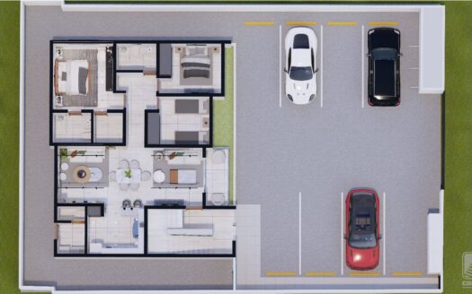 Amplio apartamento en construcción en Los Alamos, Santiago