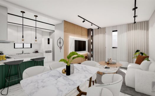 Amplio apartamento en construcción en Los Alamos, Santiago