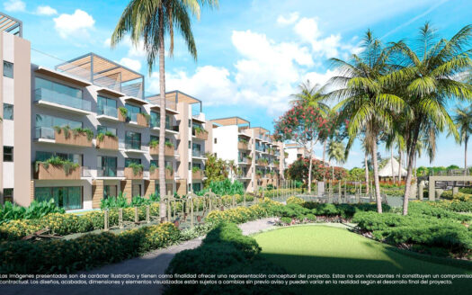Venta de apartamentos en complejo turístico en punta Cana, RD