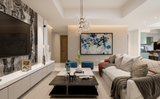 Apartamento en construcción en Los Llanos de Gurabo, Santiago, RD