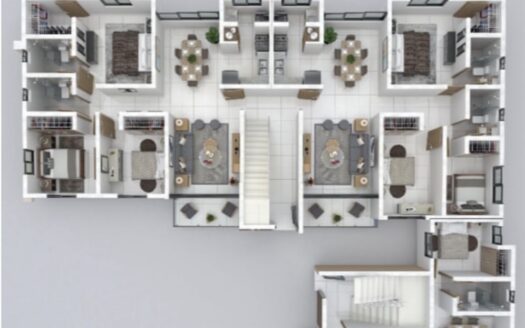 Apartamento amplio en construcción en Los Reyes, Santiago